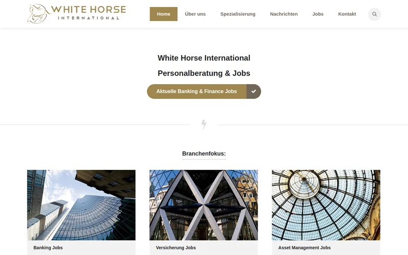 Website snapshot for White Horse International GmbH