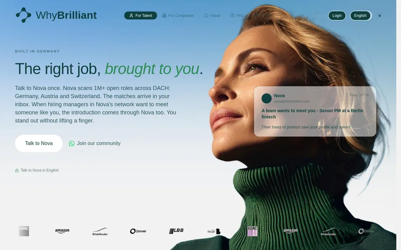 Website snapshot for WhyBrilliant