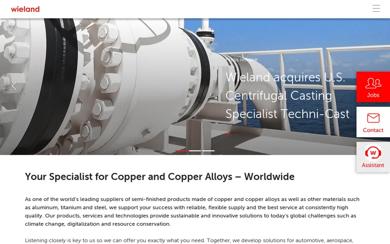 Website snapshot for Wieland