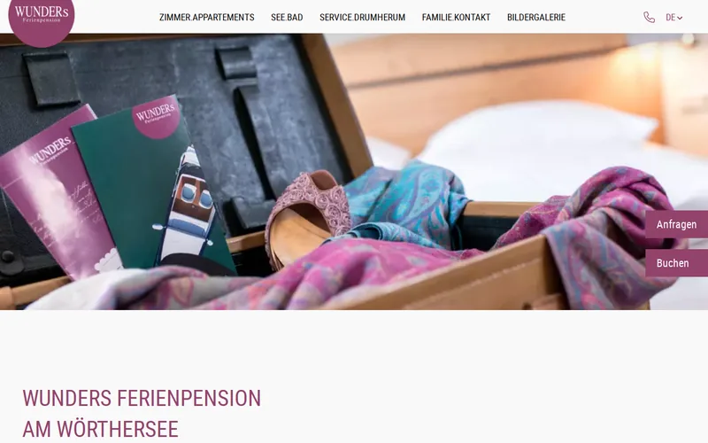 Website snapshot for Wunder