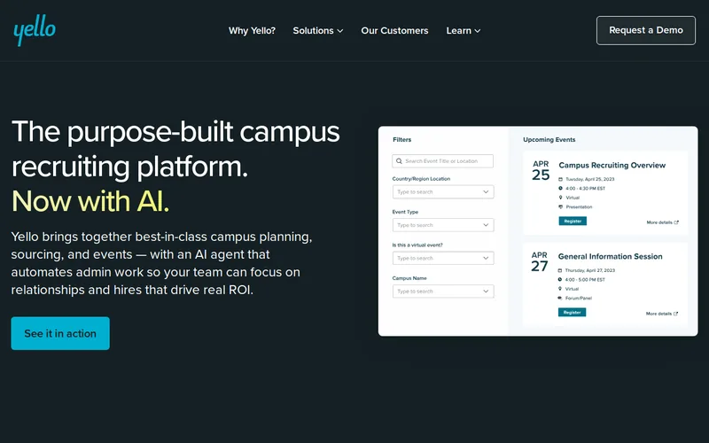 Website snapshot for Yello