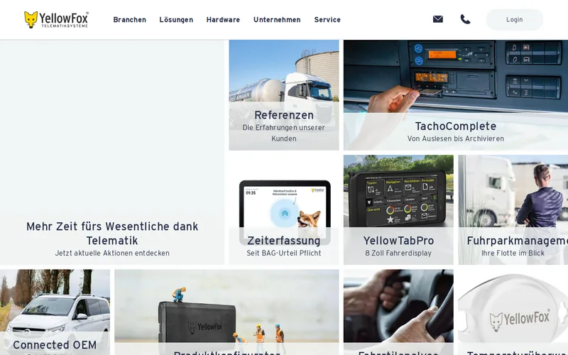 Website snapshot for YellowFox