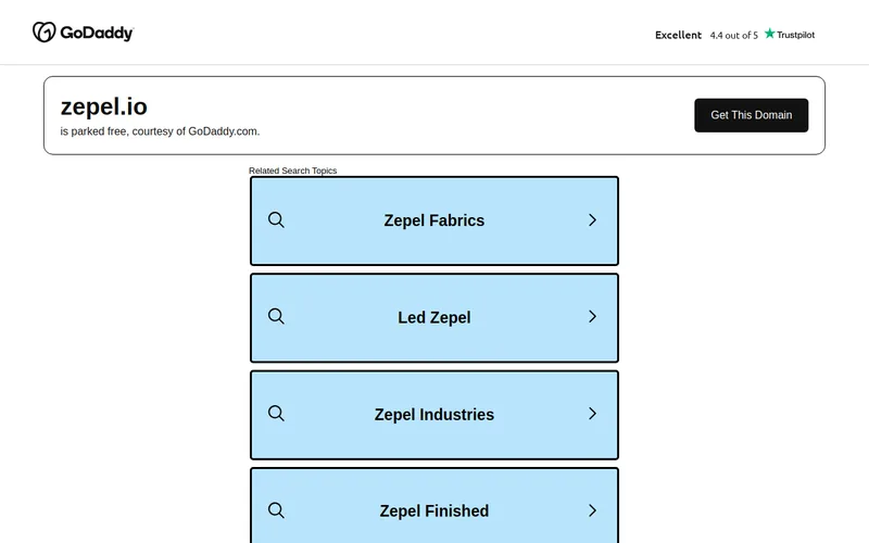 Website snapshot for Zepel