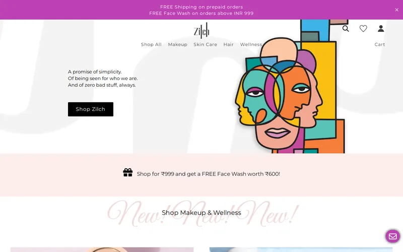 Website snapshot for Zilch