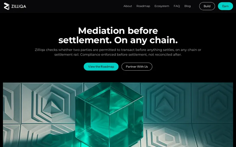 Website snapshot for Zilliqa