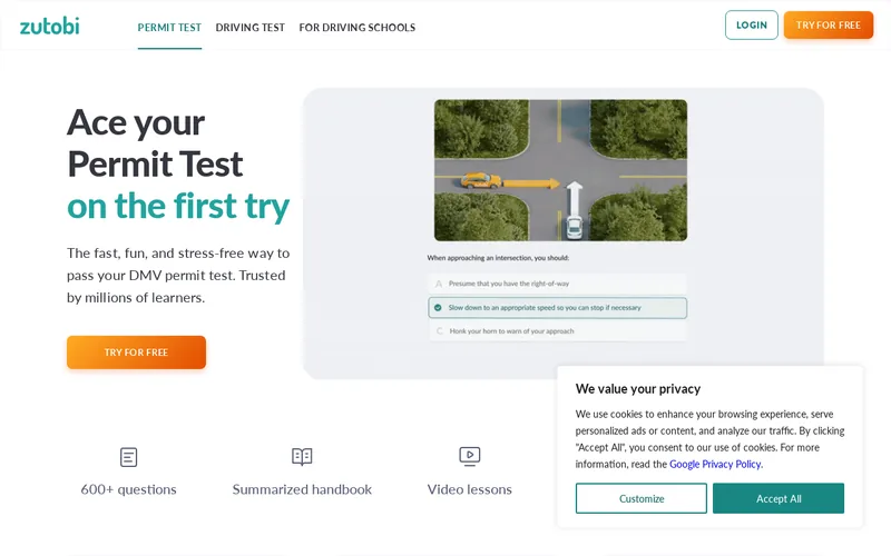 Website snapshot for Zutobi