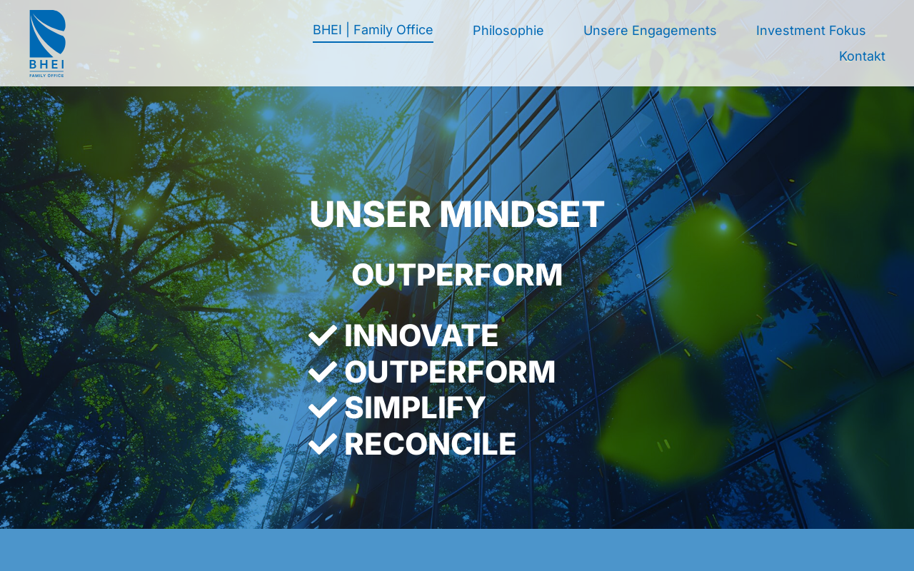 Website snapshot for BHEI Family Office