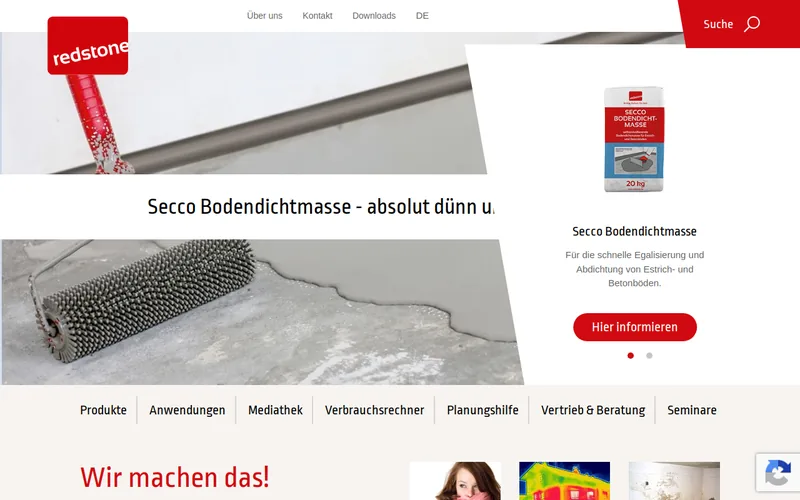 Website snapshot for Redstone