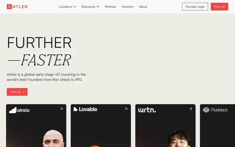 Website snapshot for Antler