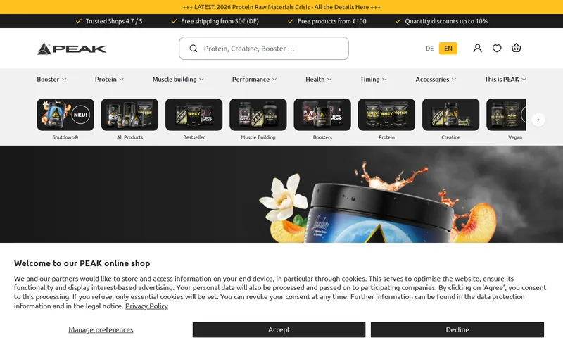 Website snapshot for Peak Invest Group