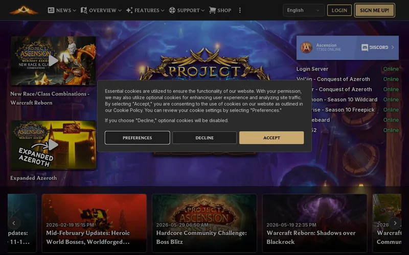Website snapshot for Ascension Ventures
