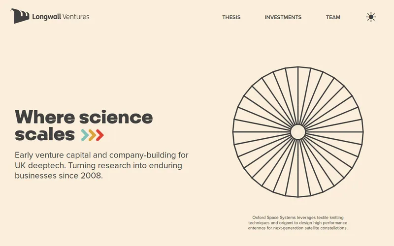 Website snapshot for Longwall Ventures