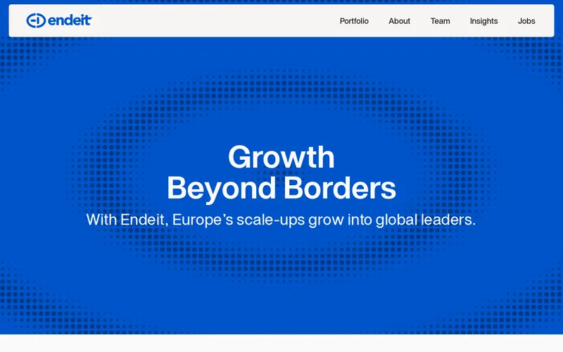 Website snapshot for Endeit Capital