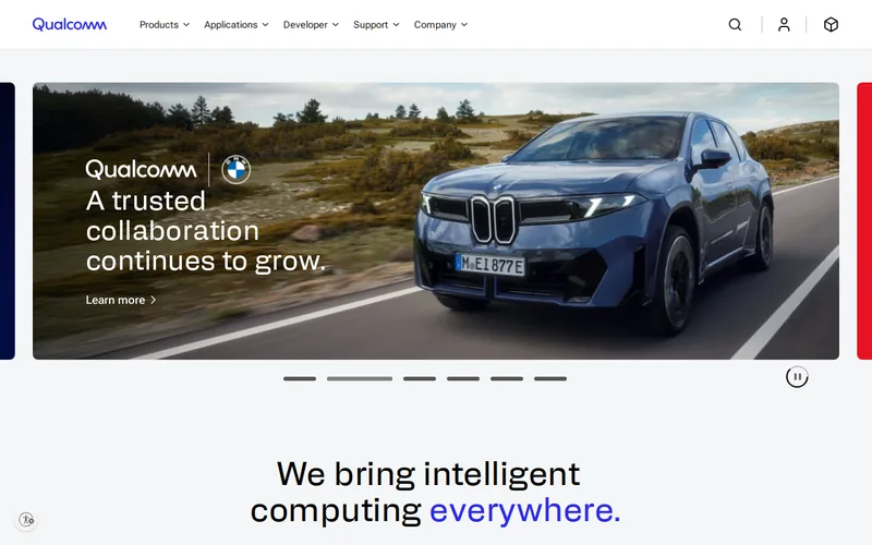 Website snapshot for Qualcomm Ventures
