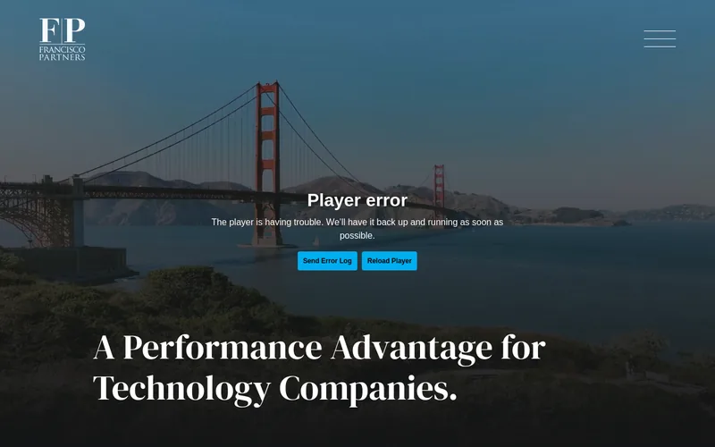 Website snapshot for Francisco Partners