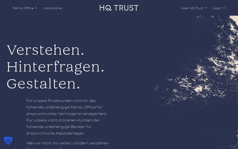 Website snapshot for HQ Trust