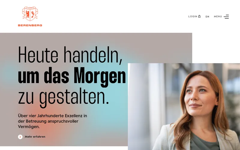 Website snapshot for Berenberg