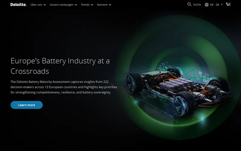 Website snapshot for Deloitte GmbH