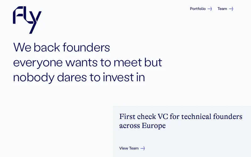 Website snapshot for Fly Ventures Management GmbH
