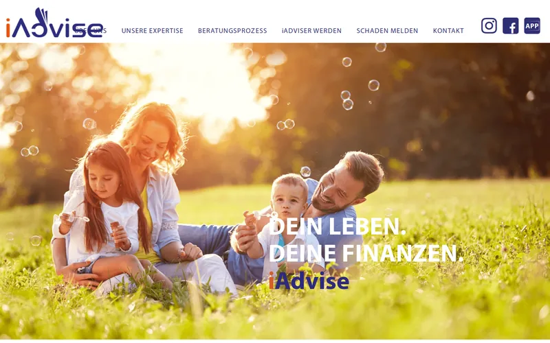 Website snapshot for I-ADVISE AG