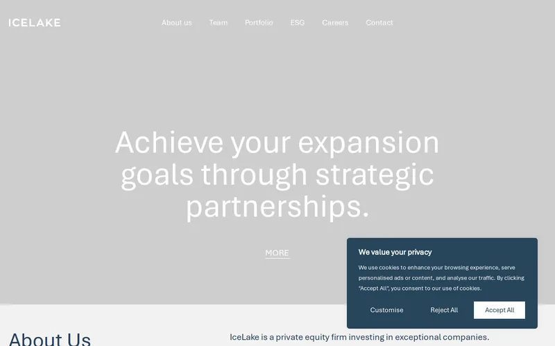 Website snapshot for IceLake Advisory GmbH