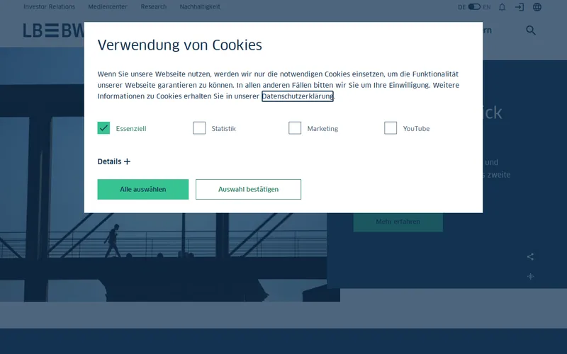 Website snapshot for LBBW Venture Capital GmbH
