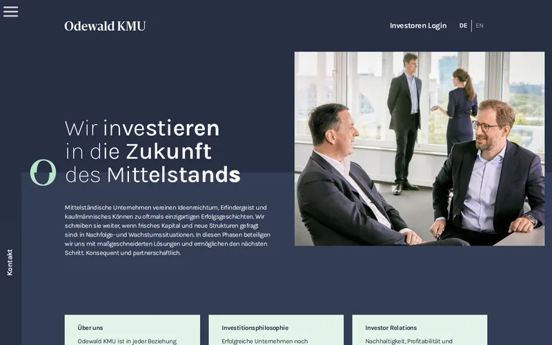 Website snapshot for Odewald KMU II Gesellschaft für Beteiligungen mbH