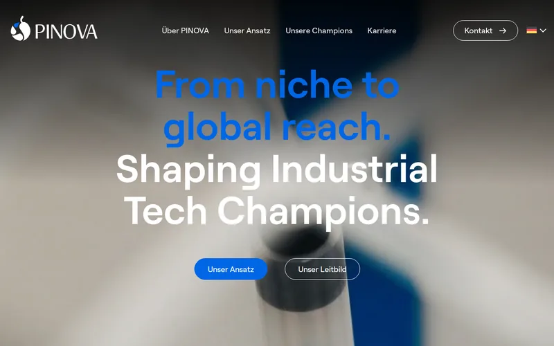 Website snapshot for PINOVA Capital GmbH