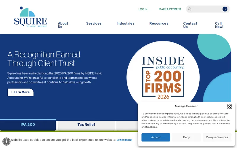 Website snapshot for Squire Patton Boggs (US) LLP Rechtsanwälte, Steuerberater und Attorneys-at-Law
