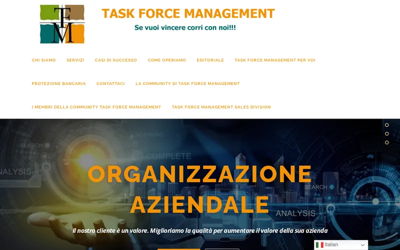 Website snapshot for taskforce - Management on Demand AG