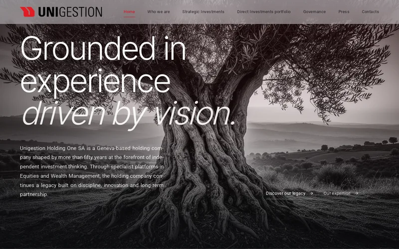 Website snapshot for Unigestion SA