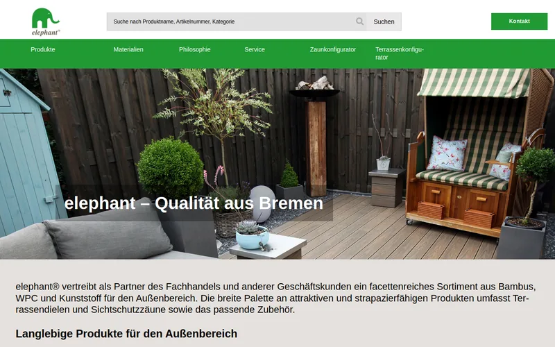 Website snapshot for elephant