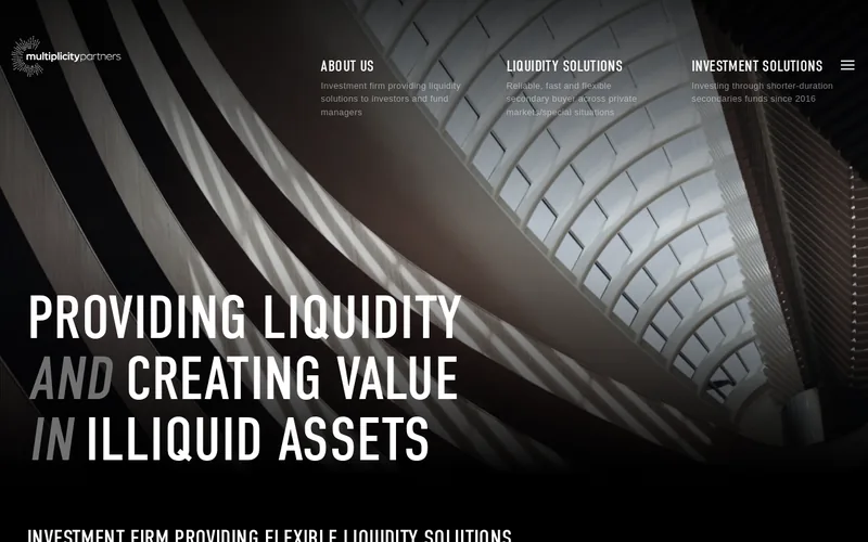 Website snapshot for Multiplicity Partners