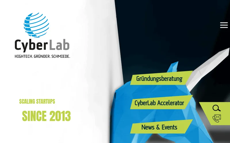 Website snapshot for CyberLab IT-Accelerator