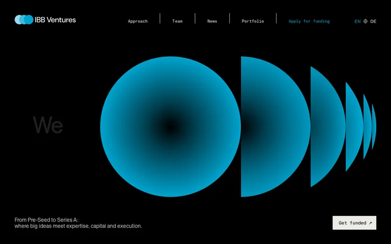 Website snapshot for IBB Ventures