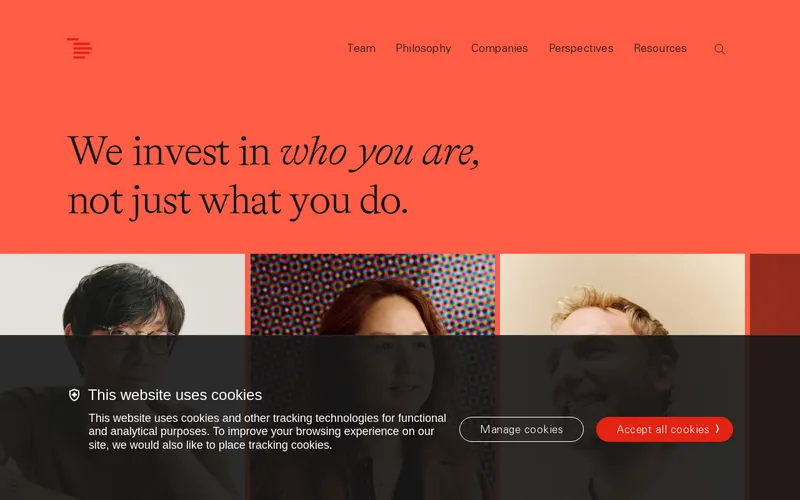 Website snapshot for Index Ventures
