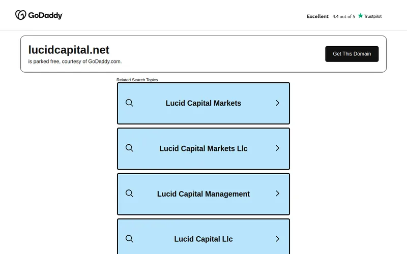 Website snapshot for Lucid Capital