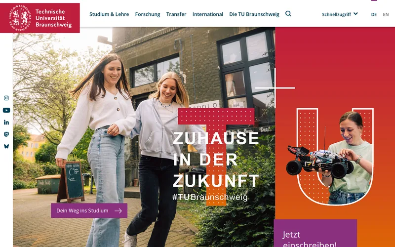 Website snapshot for Technische Universität Braunschweig
